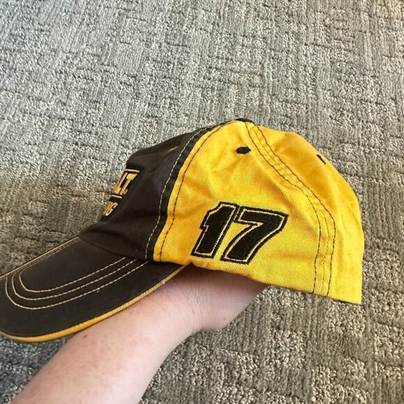 Matt Kenseth #17 NASCAR Checkered Flag Roush Fenway Racing‎ Black Adjustable Hat - Picture 5 of 8